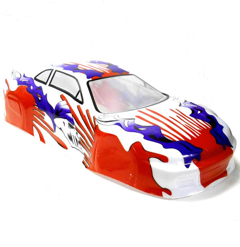01015 1/10 Scale Drift Touring Car Body Cover Shell RC Yellow Uncut
