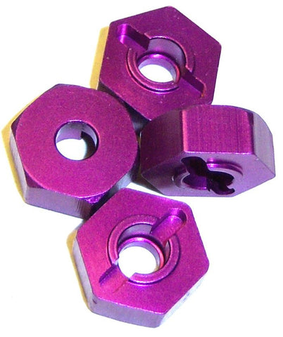 02134 102042 Aluminium Drive Hex Hub 12mm HSP Upgrades Purple