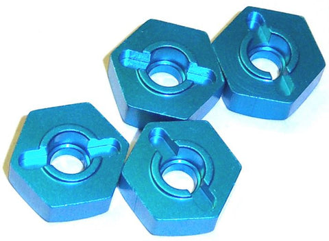 02134 122042 Aluminium Drive Hex Hub 12mm HSP Upgrades Blue