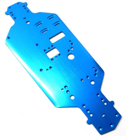 02163 1/10 Scale Alloy Aluminium Blue Chassis Plate - Nitro HSP Parts