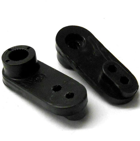 02372 2 x Plastic Servo Horn Arm Single 1 Point 25T 25 Teeth Tooth HSP Steering