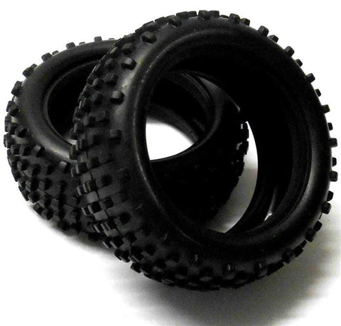 06009 1/10 Off Road RC Buggy Front Tyres Tire x 2