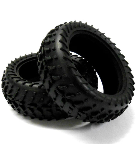 06009v 1/10 Off Road RC Buggy Front Tyres Tire x 2