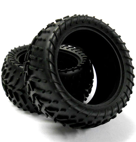 06025v 1/10 Off Road RC Buggy Front Tyres Tire x 2 V Tread