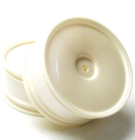 06030 1/10 Scale Front Wheels Wheel Rim x 2 White Disc HSP