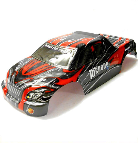 08311 1/8 Scale RC Nitro Body Shell Cover Red Cut