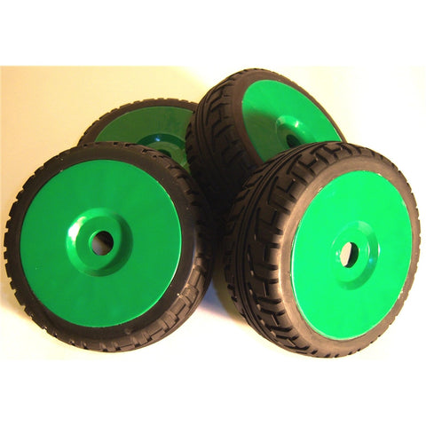 B7033G 1/8 Scale On Road Wheels and Tyres RC Nitro Buggy Green 4