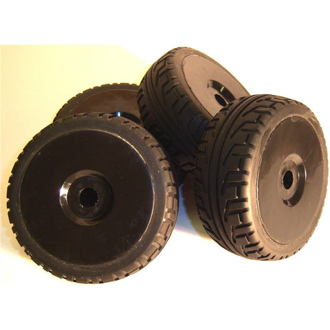 B7033B 1/8 Scale On Road Wheels and Tyres RC Nitro Buggy Black 4