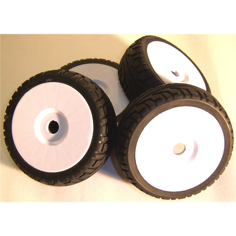 B7033W 1/8 Scale On Road Wheels and Tyres RC Nitro Buggy White 4