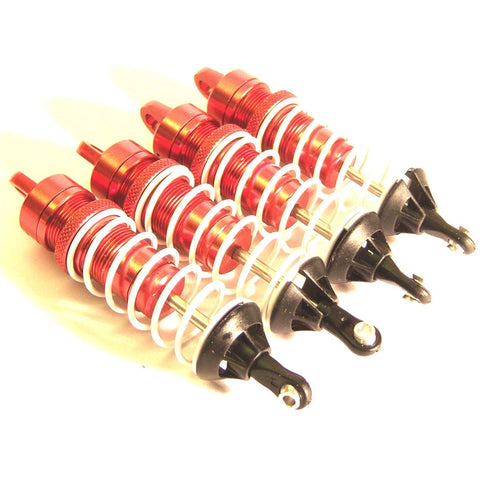 BS903-004 1/8 1/10 Scale 95mm Buggy Oil filled Aluminium RC Shock Absorber Red x 4
