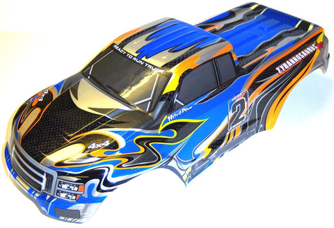08035 10110-3 RC 1/10 Scale Monster Truck Body Shell Cover HSP Blue Cut