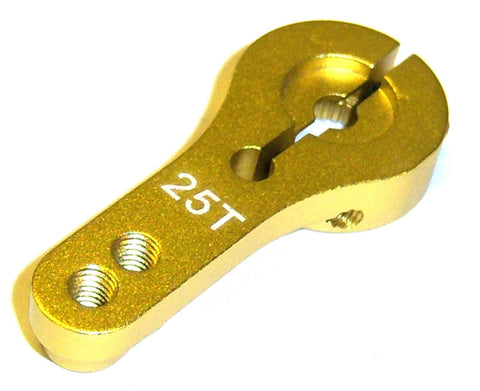 ATSR25TY 1/10 1/8 Scale RC Steering Servo Horn Arm 25 Teeth Tooth 25T Yellow