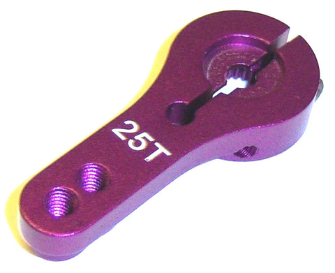 ATSR25TP 1/10 1/8 Scale RC Steering Servo Horn Arm 25 Teeth Tooth 25T Purple