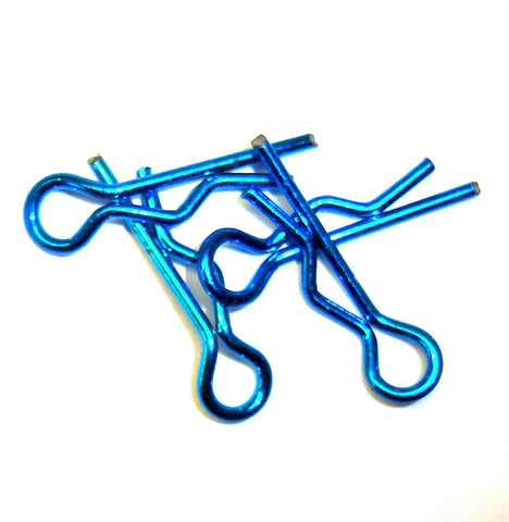 SGF-1B 1/16 1/10 Small Navy Blue Body Clips R Pin x 4