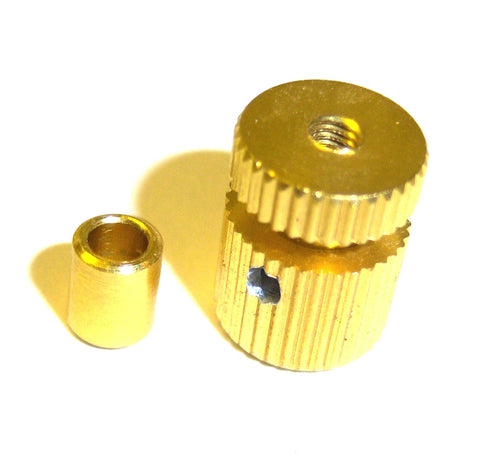 RC Receiver Alloy Antenna Pipe Column Stand Yellow x 1