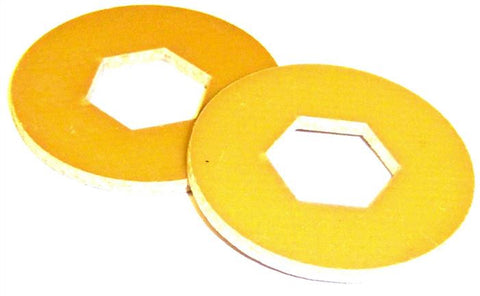 L131 RC Brake Disc Disk V0 x 2 12mm Hex 1/10 Scale Yellow