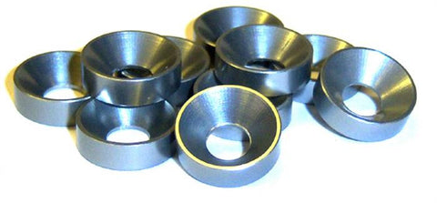 L1441 M4 4mm Countersunk Washer Alloy Aluminium Grey x 10