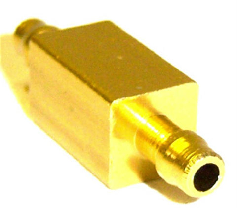 L187 1/10 1/8 Scale RC Nitro Truck Inline Alloy Oil Fuel Line Connector Yellow