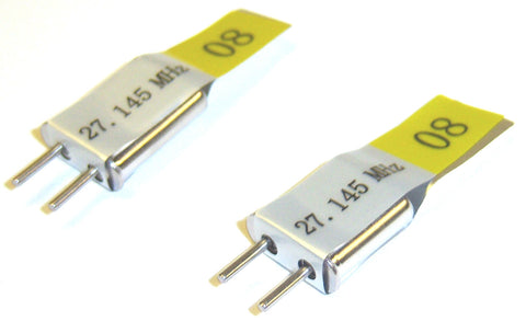 27mhz AM Transmitter and Radio RC Crystal Set 27 mhz 27.145 TX & RX Yellow Ch 8