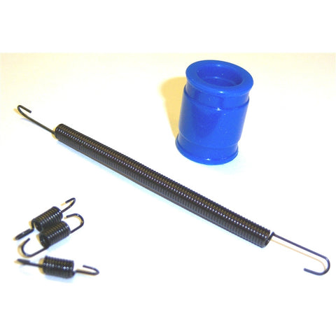 B7039-001 1/10 or 1/8 Scale Exhaust Silicone Joint 23mm Long Blue + Springs