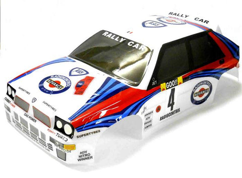10129 1/10 Scale Drift Touring Car Body Cover Shell RC White V2 Cut