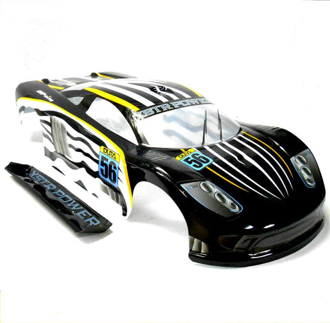 10131 1/10 Scale Drift Touring Car Body Cover Shell RC Black Cut