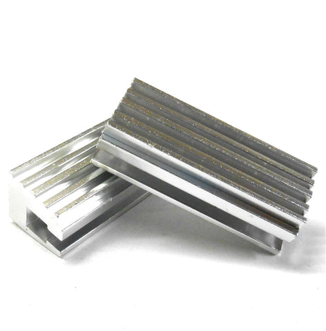 02128 102005 1.10 1.8 Scale Adjustable Engine Holder Mounts Pair Silver