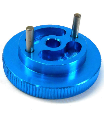 102006BL Alloy Aluminium Anodised Blue Nitro Engine Flywheel 2 Pin 1/10 Scale