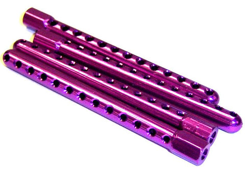 02144 102037 1/10 Scale RC Alloy Body Posts x 4 Purple