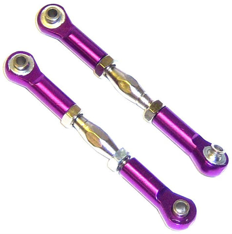 06048 106017 1/10 Aluminium Adjustable Pulling Rods Pull Arms RC Nitro Purple
