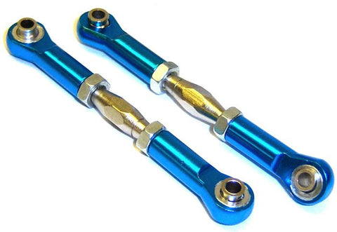 06048 166017 1/10 Scale Aluminium Servo Linkage Pulling Rods x2 HSP Blue