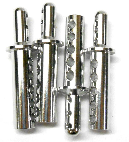 108037S 1/10 Scale Alloy Aluminium Body Axle Mount Posts x 4 Truck 08037 Silver