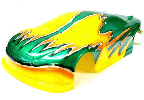 12201 1/10 Scale Drift Touring Car Body Cover Shell RC Green Cut