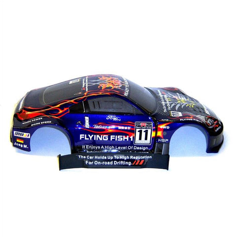 12309 1/10 Scale Drift Touring Car Body Cover Shell RC Purple V2 Cut