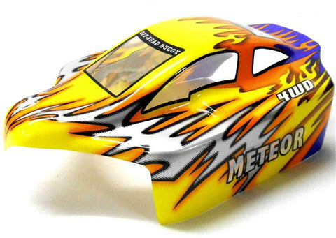 18503 Off Road Nitro RC 1/16 Scale Buggy Body Shell Flame Cut