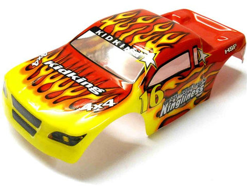 18602 Off Road Nitro RC 1/16 Scale Monster Truck Body Shell Cover Red