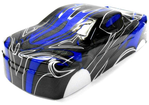 18606 1/16 Scale RC Nitro Monster Truck Body Shell Cover Blue Cut