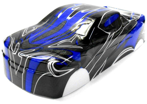 18606 Off Road Nitro RC 1/16 Scale Monster Truck Body Shell Cover Blue Uncut