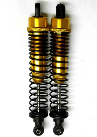 188004G 1/10 Scale 2 Shock Absorber Alloy Aluminium HSP 100mm Long Yellow 08041