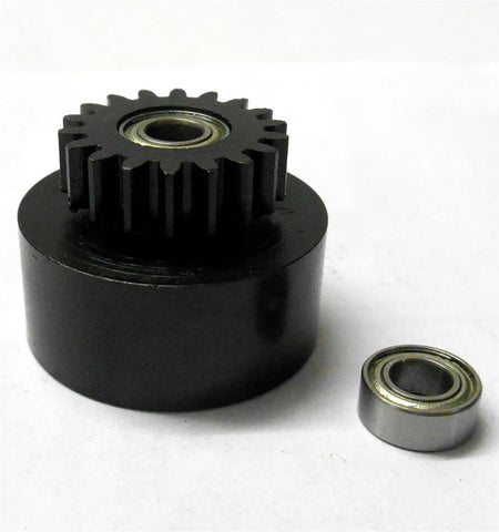 1/10 1/8 Scale .18 + Engine Clutch Bell Housing 18 Tooth Teeth 18T + 2 Bearings