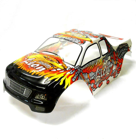 08035 25188-4 RC 1/10 Scale Body Shell Cover White Cut
