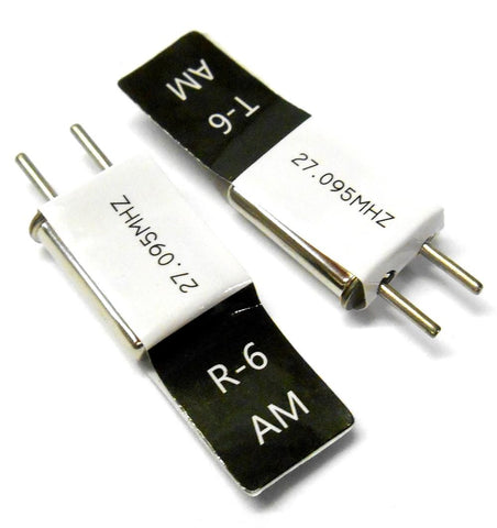 27mhz AM Transmitter and Radio RC Crystal Set 27 mhz 27.095 TX & RX Black Ch 6