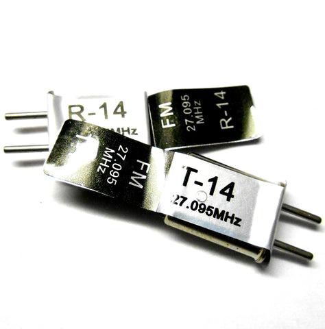 RC Remote Control 27 MHZ 27.095 FM Crystal Tx & Rx Pair