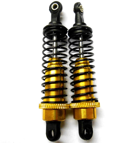 285004Y 1/16 Scale Buggy Monster Truck Shock Absorber Alloy 65mm Long Yellow x 2