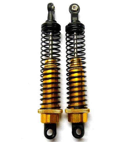 286004Y 1/16 Scale Buggy Monster Truck Shock Absorber Alloy 80mm Long Yellow x 2