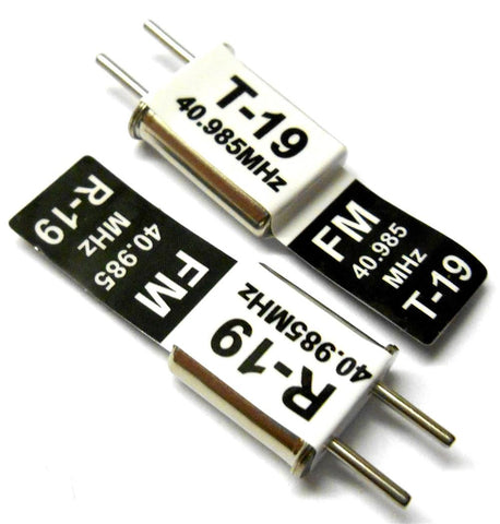 RC 40 MHZ 40.985 FM Crystal TX & RX Receiver 40MHZ Black