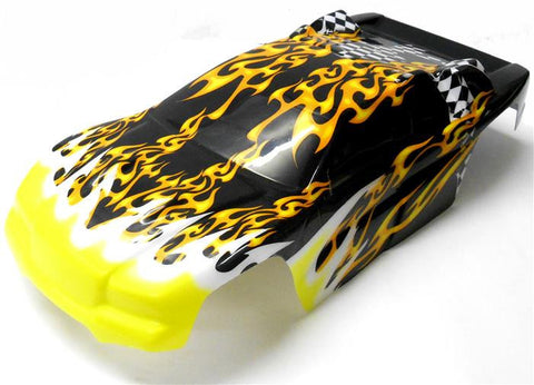 41102 RC 1/10 Scale Truggy Truck Body Shell Cover Black Cut