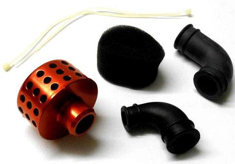 51705R Short Red Alloy RC Air Filter Sponge 1/10 1/8