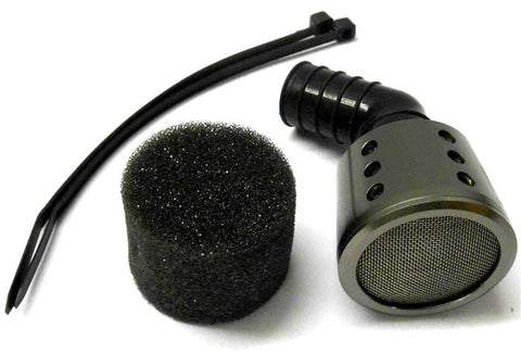 51710T 1/10 Scale Alloy Taper RC Buggy Engine Air Filter Sponge Titanium L Tube