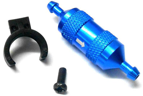 51758B Blue Alloy Glow Nitro Oil Fuel Filter Copper